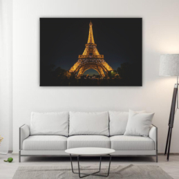 Eiffel-torony éjjel - téglalap